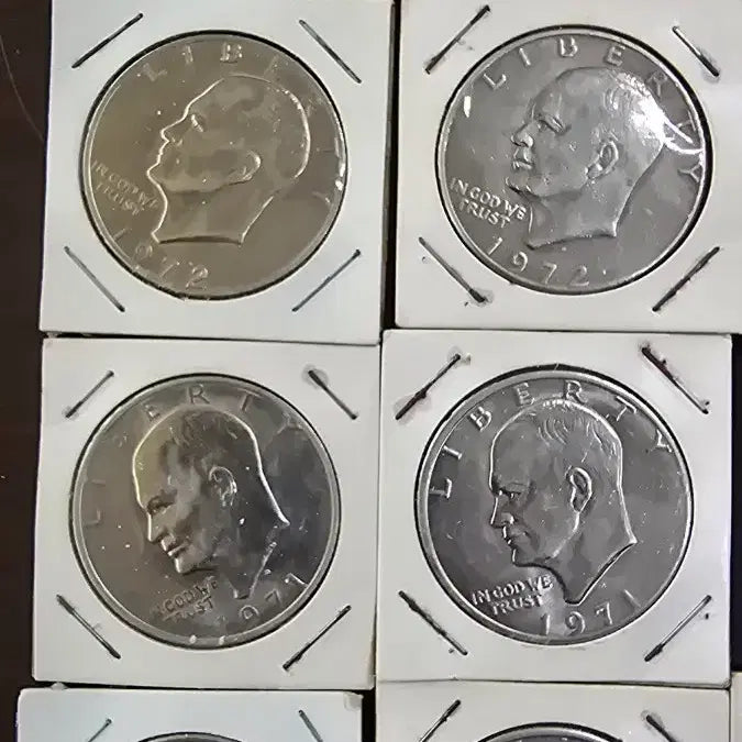 [BUNJANG] Eisenhower Dollar Coin Collection (5 Types, 12 Coins) / 아이젠하워 기념주화 1달러 5종 12개