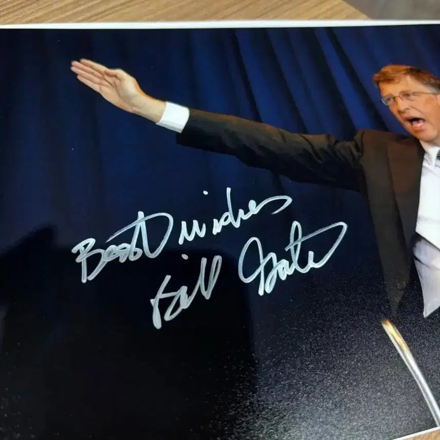 [BUNJANG] Bill Gates Autographed Item with Certificate of Authenticity / 빌게이츠(Bill Gates) 친필 싸인 - 진품인증서 포함