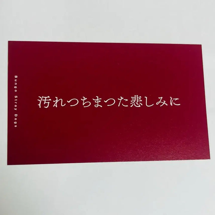 [BUNJANG] Bungo Stray Dogs Chuuya Nakahara Business Card / 문스독 츄야 명함
