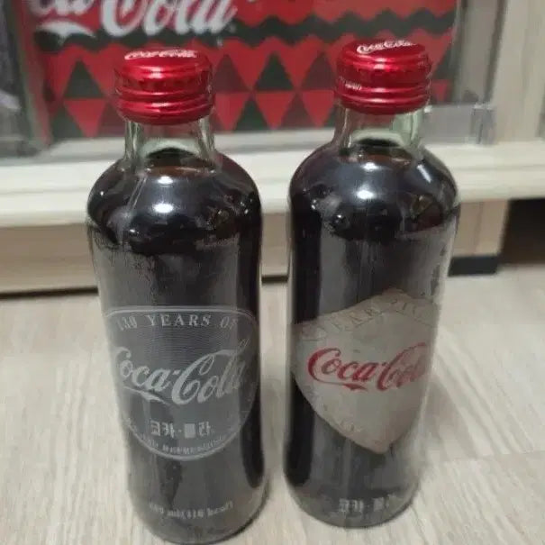 [BUNJANG] Coca-Cola 130th Anniversary Bottle Set (2 Types) / 코카콜라 130주년 기념 병 2종