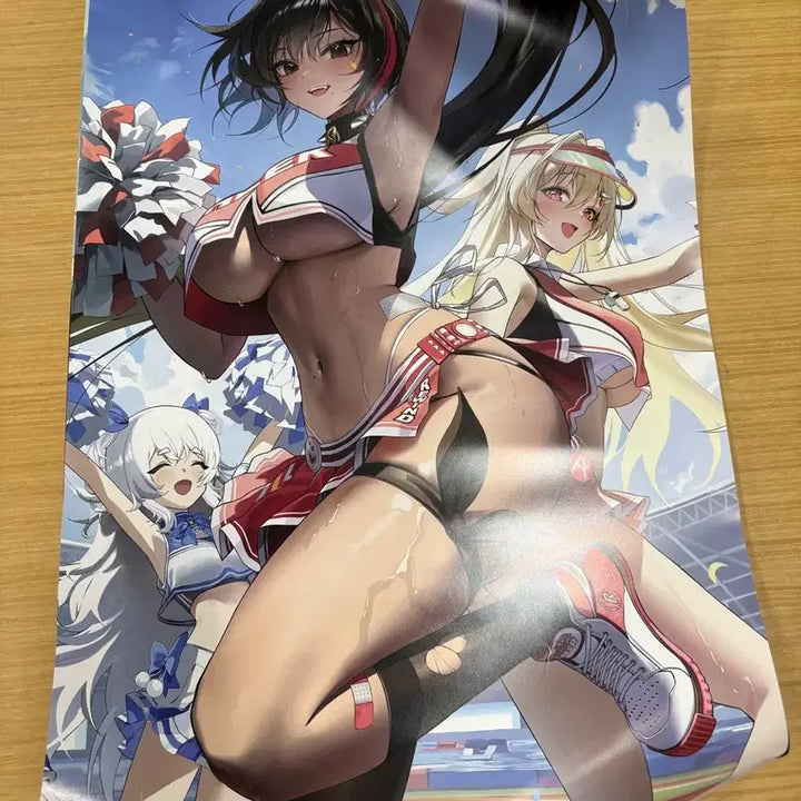 [BUNJANG] Nihon Kohden Arashiyama Hongryeon Badge and Poster Set / 니케 아라시야마 홍련 뱃지 및 포스터