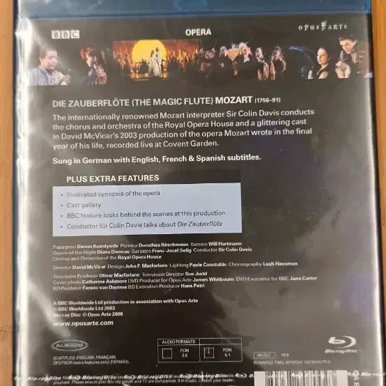 [BUNJANG] Opus Arte Die Zauberflote (The Magic Flute) Blu-ray (Sealed) / 마술피리 (Die Zauberflote) 오푸스 아르테(Opus Arte) 블루레이 미개봉(새상품)
