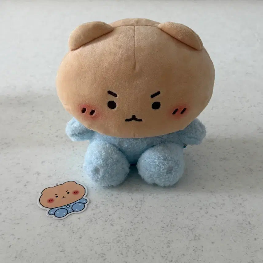 [BUNJANG] Official Manggeureojingom (Manggomi) 20cm Sitting Plush Doll / 정품) 망그러진곰 망곰이 20cm 시팅 인형