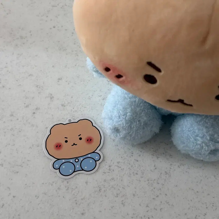 [BUNJANG] Official Manggeureojingom (Manggomi) 20cm Sitting Plush Doll / 정품) 망그러진곰 망곰이 20cm 시팅 인형