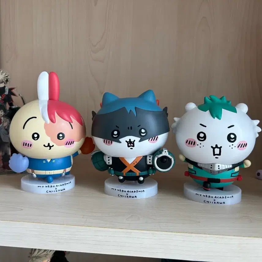 [BUNJANG] My Hero Academia x Chiikawa Collaboration Figure Set (3 Types) / 나히아 치이카와 콜라보 피규어 3종 일괄