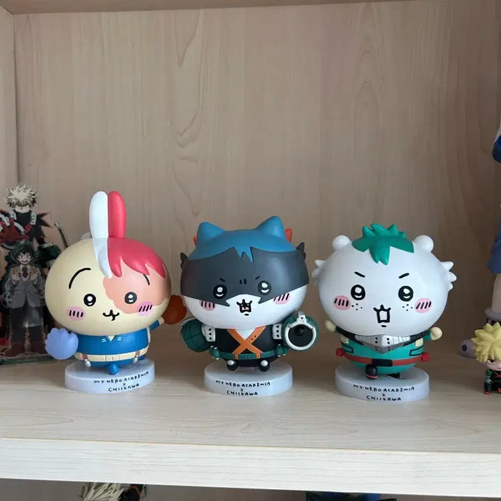 [BUNJANG] My Hero Academia x Chiikawa Collaboration Figure Set (3 Types) / 나히아 치이카와 콜라보 피규어 3종 일괄