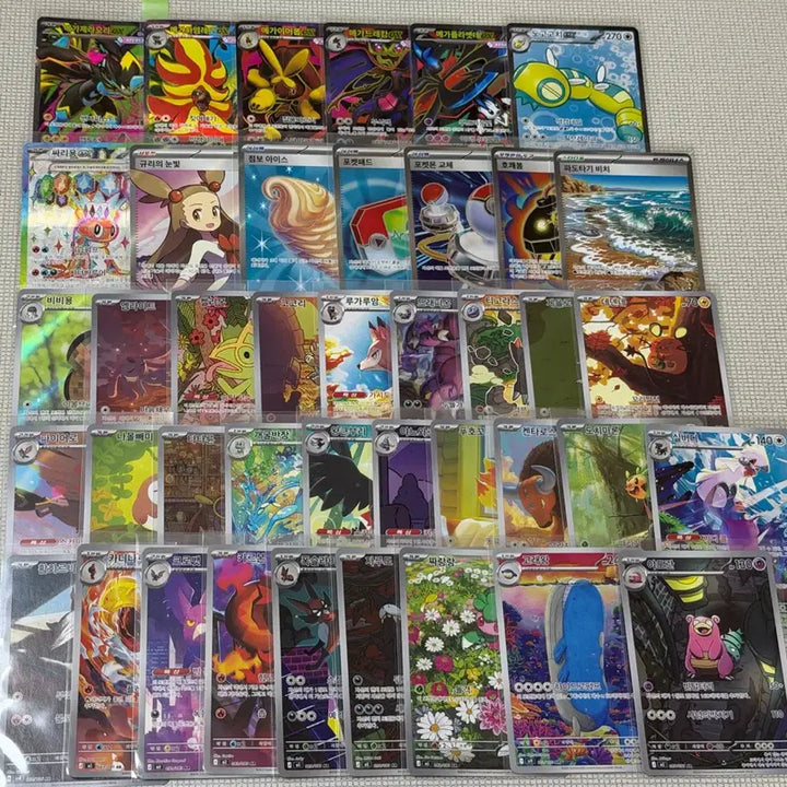 [BUNJANG] Pokemon Card Bundle - SR, AR, Popular Cards Included - No Duplicates - Excellent Condition / 최저가) 포켓몬카드 SR AR카드 인기카드 포함 미중복 일괄 상태최상!