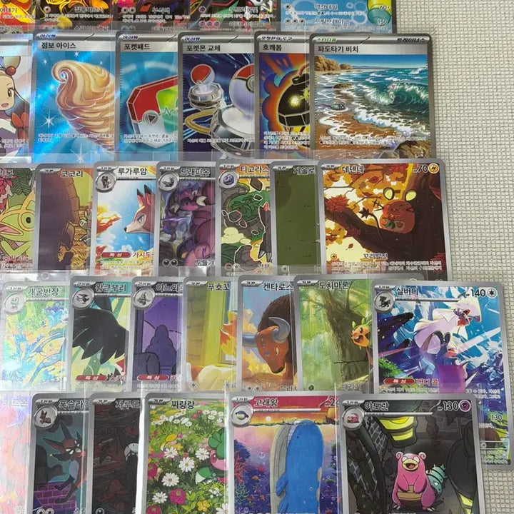 [BUNJANG] Pokemon Card Bundle - SR, AR, Popular Cards Included - No Duplicates - Excellent Condition / 최저가) 포켓몬카드 SR AR카드 인기카드 포함 미중복 일괄 상태최상!