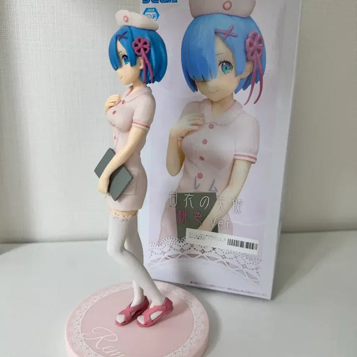 [BUNJANG] Rem Nurse Figure Pink Ver. by SEGA (Re:Zero) / 상자O) 리제로 렘 세가 간호사 피규어 핑크
