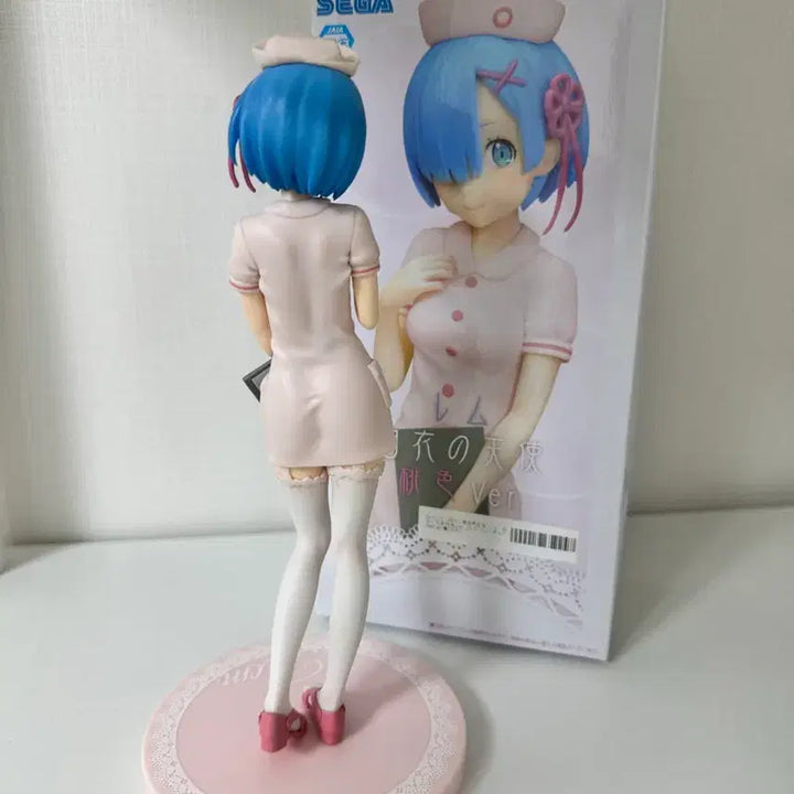 [BUNJANG] Rem Nurse Figure Pink Ver. by SEGA (Re:Zero) / 상자O) 리제로 렘 세가 간호사 피규어 핑크