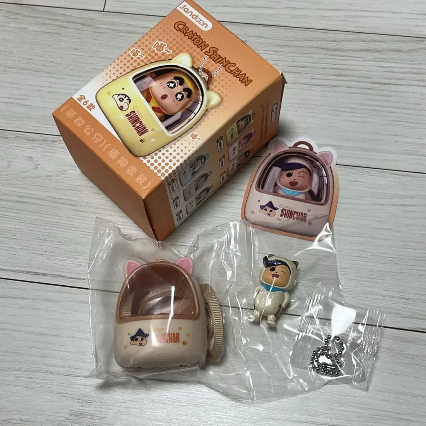 [BUNJANG] Crayon Shin-chan Tetsuya Cat Figure Bag Set / 짱구는못말려 철수 고양이 피규어 가방 세트