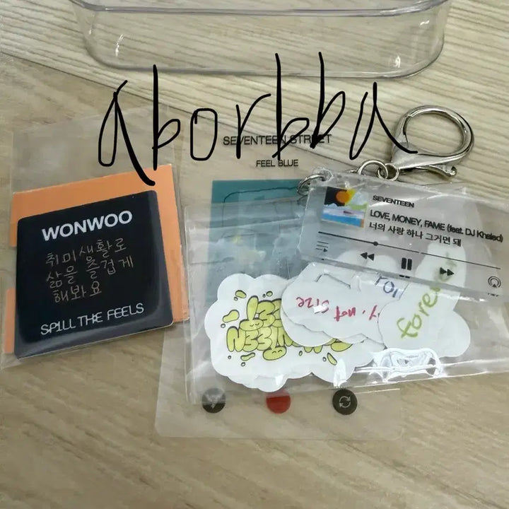 [BUNJANG] SEVENTEEN Street Lucky Draw Full Set (Wonwoo Message Chip) / 세븐틴 스트리트 특전 풀셋(원우 메세지칩)