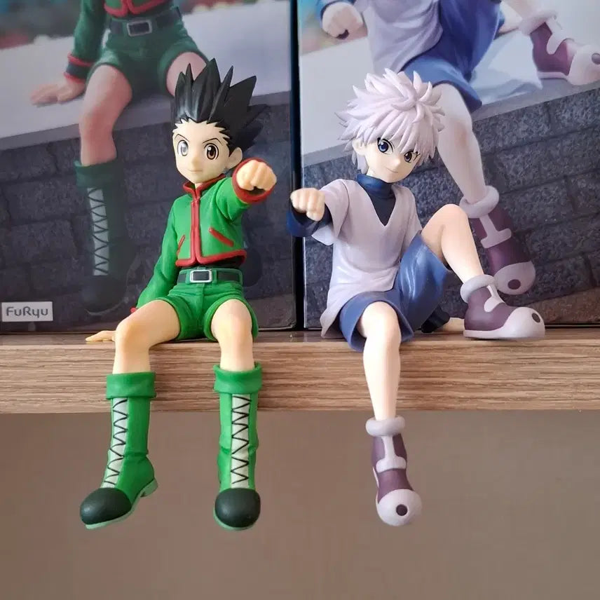 [BUNJANG] Hunter x Hunter Gon &amp; Killua Noodle Stopper Figure Set / 헌터헌터 헌헌 곤 키르아 후류 누들스토퍼