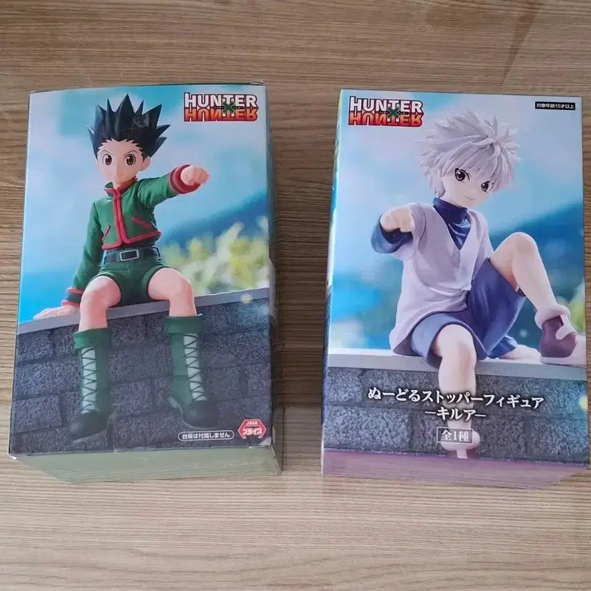 [BUNJANG] Hunter x Hunter Gon &amp; Killua Noodle Stopper Figure Set / 헌터헌터 헌헌 곤 키르아 후류 누들스토퍼 피규어
