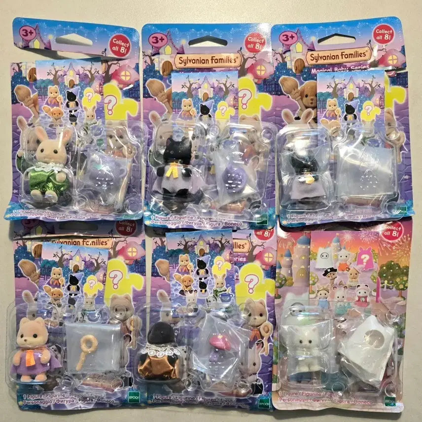 [BUNJANG] Sylvanian Families Blind Bag Magic Party Set (5 Types) &amp; Amusement Park Ghost Cat Set / 실바니안 블라인드백 매직파티 5점과 놀이공원 유령고양이 세트