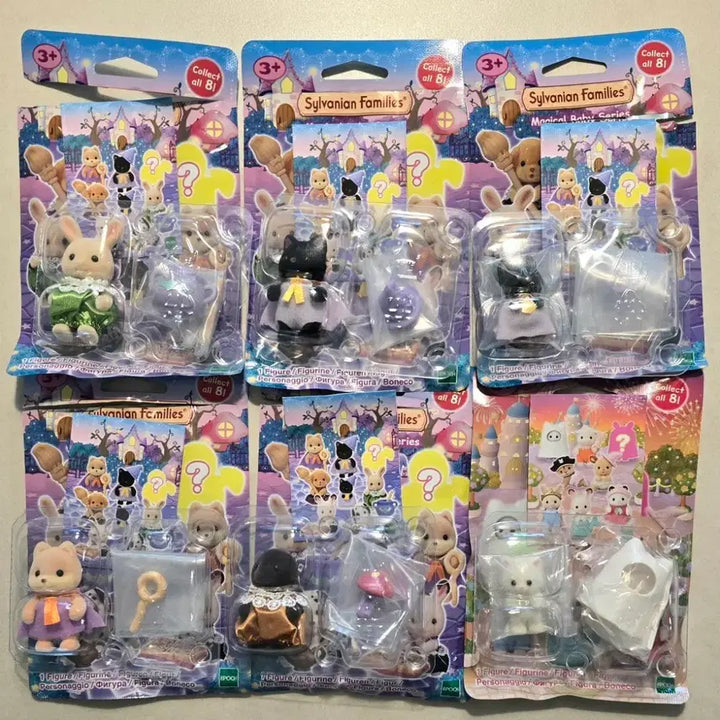 [BUNJANG] Sylvanian Families Blind Bag Magic Party Set (5 Types) &amp; Amusement Park Ghost Cat Set / 실바니안 블라인드백 매직파티 5점과 놀이공원 유령고양이 세트