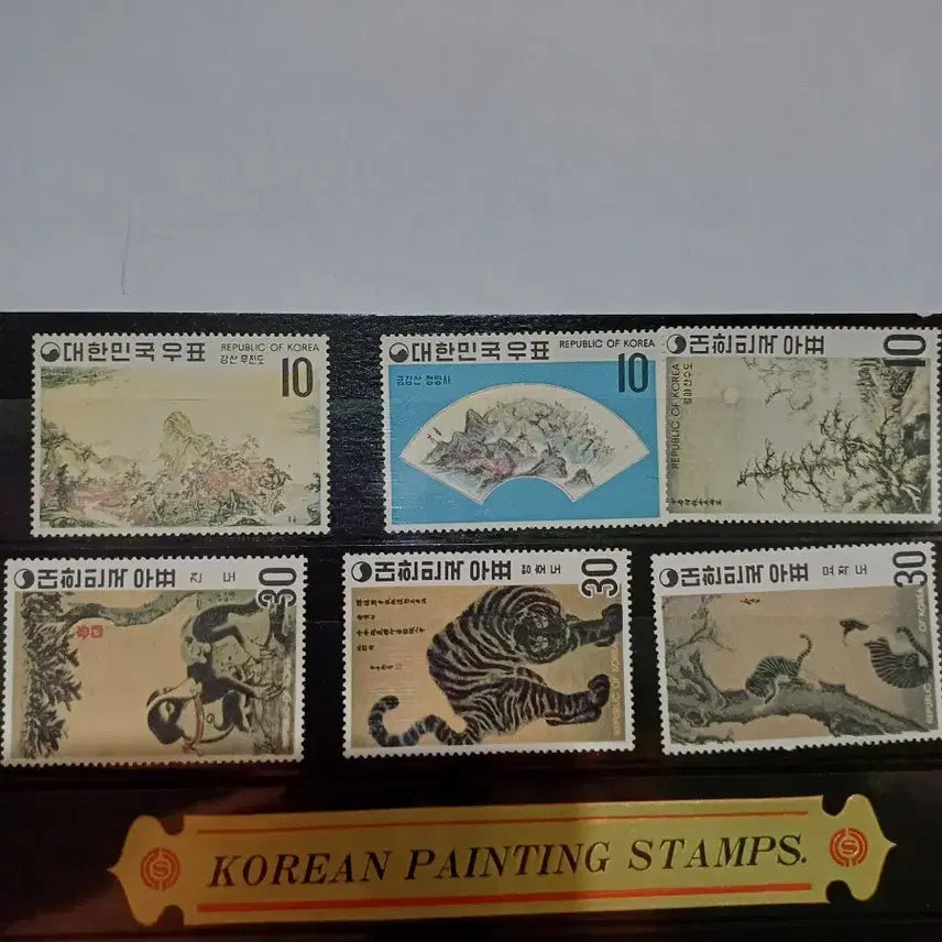 [BUNJANG] Masterpiece Series 1st &amp; 2nd Album Stamp Set / 명화시리즈 1/2집