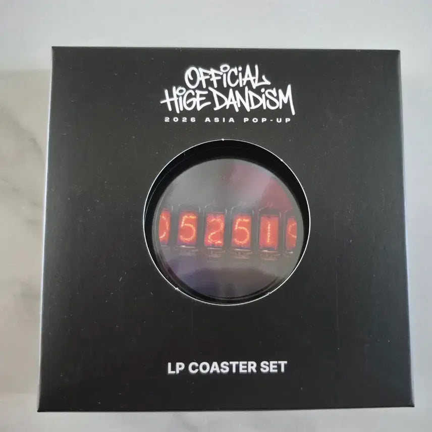 [BUNJANG] Official HIGE DANISM HIGE DAN Popup LP Coaster Set / 오피셜히게단디즘 히게단 팝업 LP 코스터 세트