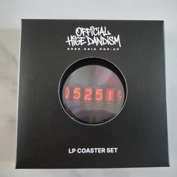 [BUNJANG] Official HIGE DANISM HIGE DAN Popup LP Coaster Set / 오피셜히게단디즘 히게단 팝업 LP 코스터 세트