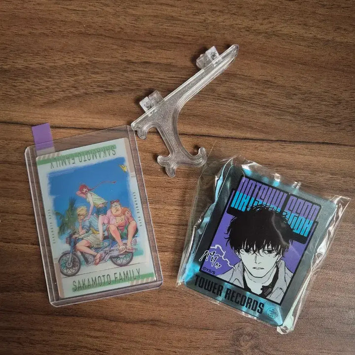 [BUNJANG] Sakamoto Days Natsuki Seba Tower Records Badge / 사카모토데이즈 굿즈 세트