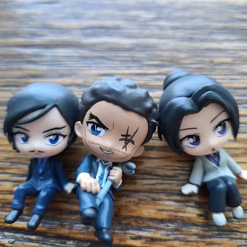 [BUNJANG] Detective Conan Nagano Police Department Mini Figures Set of 3 / 명탐정 코난 나가노 경시청 경찰 미니피규어 3종 세트