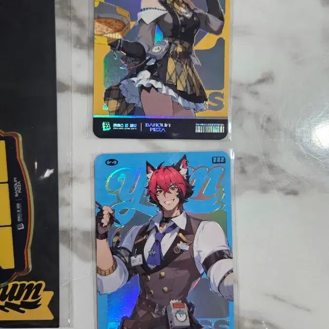 [BUNJANG] Zenless Zone Zero Ellen Joe Acrylic Stand + Manato Redeem Card / ZZZ 젠레스 존 제로 X 반올림피자 콜라보 엘렌 조 아크릴스탠드 리딤카드 +마나토 리딤