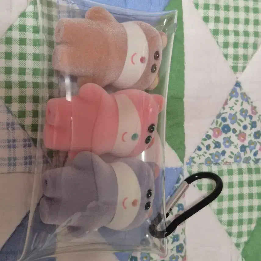 [BUNJANG] Munu Flokey Figure Set (3 Types with Pouch) / 무뉴 플로키 피규어 3종 (투명 파우치 포함)