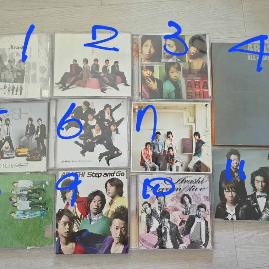[BUNJANG] Arashi Japanese/Hong Kong Edition CD Single Album 5-Disc Set / 아라시 ARASHI CD 싱글 앨범 5장 세트 일본판/홍콩판