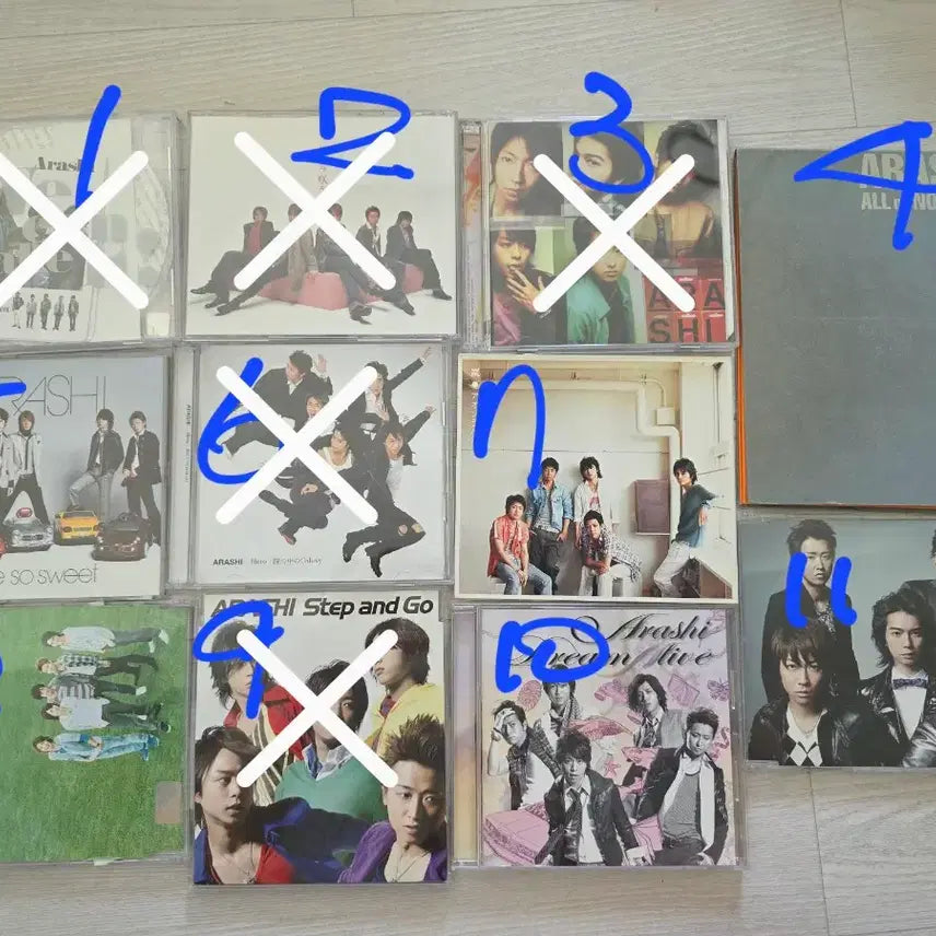 [BUNJANG] Arashi Japanese/Hong Kong Edition CD Single Album 5-Disc Set / 아라시 ARASHI CD 싱글 앨범 5장 세트 일본판/홍콩판/한국판