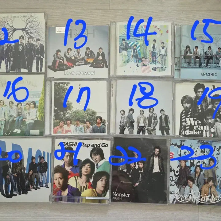 [BUNJANG] Arashi Japanese/Hong Kong Edition CD Single Album 5-Disc Set / 아라시 ARASHI CD 싱글 앨범 5장 세트 일본판/홍콩판