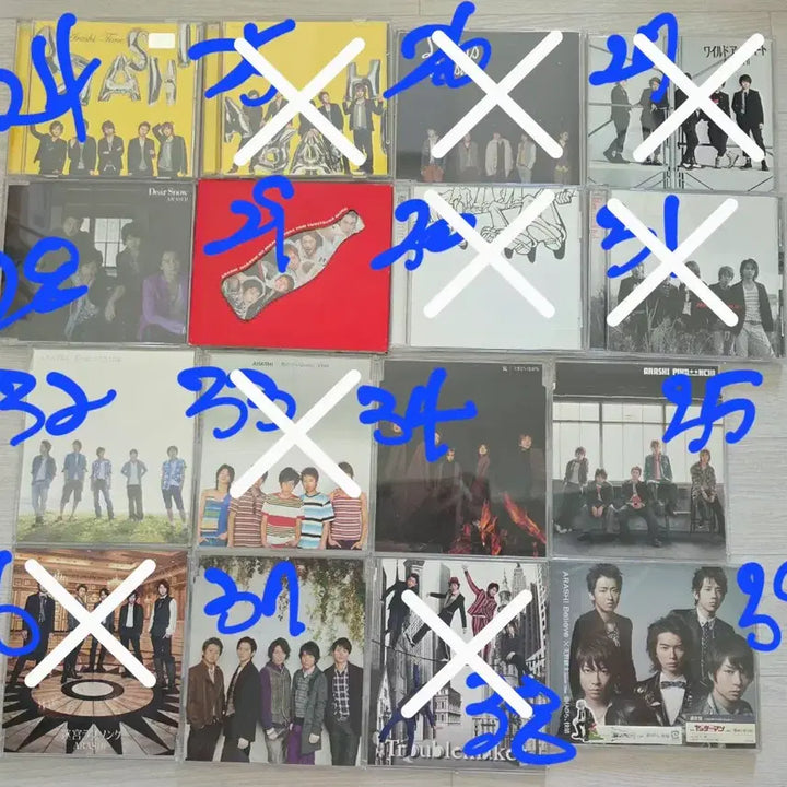 [BUNJANG] Arashi Japanese/Hong Kong Edition CD Single Album 5-Disc Set / 아라시 ARASHI CD 싱글 앨범 5장 세트 일본판/홍콩판/한국판