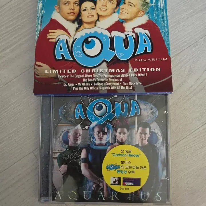 [BUNJANG] AQUA CD 2 Disc Set (Aquarium Christmas Limited Edition + Aquarius Korean Edition) / AQUA 아쿠아 CD 2장 세트(Aquarium 크리스마스 한정판 + Aquarius 한국판)