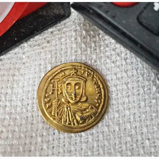 [BUNJANG] Ancient Roman Cross Knight Figure Gold Coin Replica / 고대 로마 십자가 기사상  금화 1점