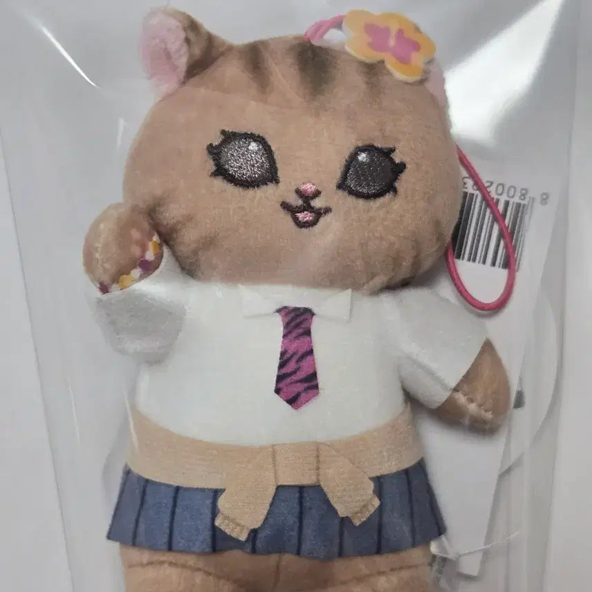 [BUNJANG] Mofusand Cat Tanning School Uniform Keychain / [새상품]모프샌드 모후샌드 갸루 교복 스쿨 고양이 태닝 키링