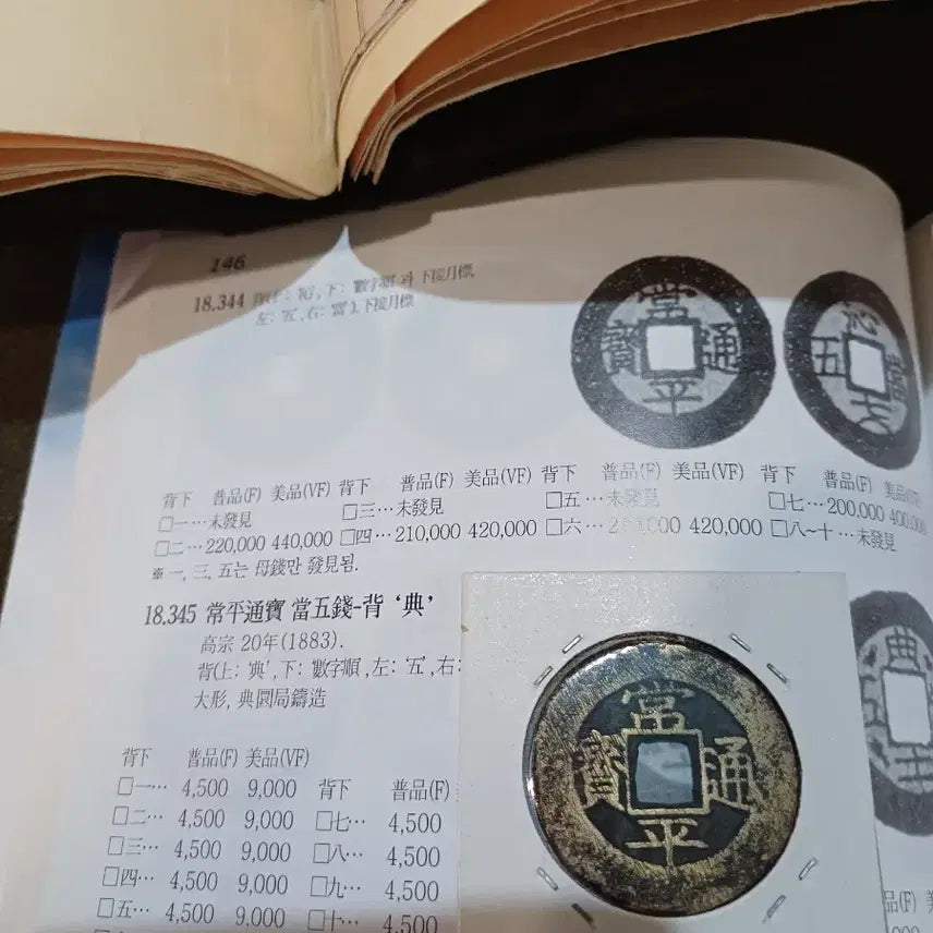 [BUNJANG] Sangpyeongtongbo Dangaogeon Coin (Bae Sim Ha2 Hajapwolpyo) / 상평통보 당오전 배 심 하2 하접월표