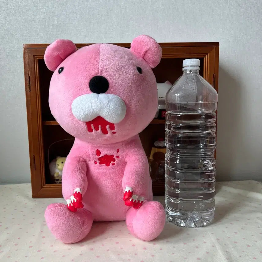 [BUNJANG] Vintage Large Bonobono Gloomy Bear Plush Pink / 고전 대형 보노보노 글루미베어 인형 핑크
