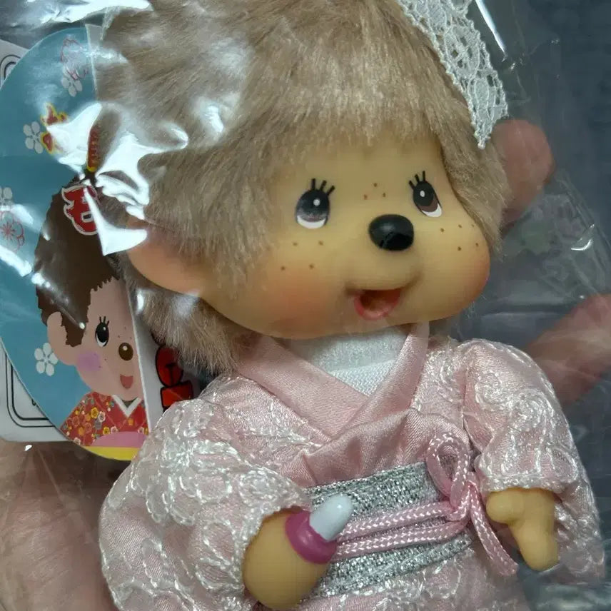 [BUNJANG] Monchhichi Kimono Keychain / 기모노 밀크티 몬치치 키링
