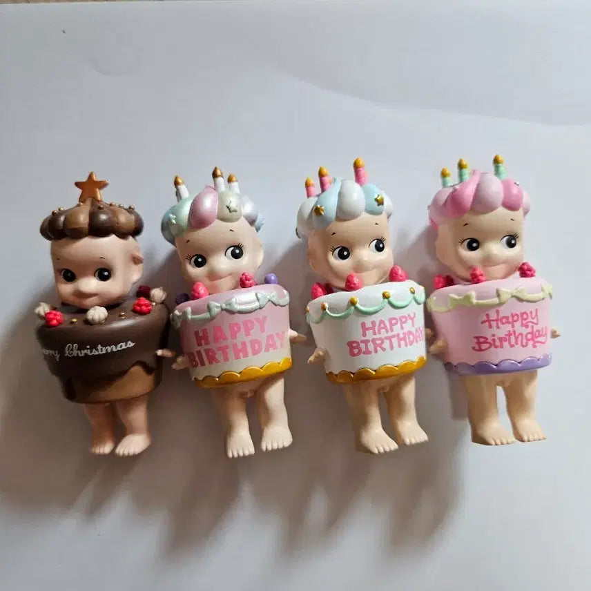 [BUNJANG] Sonny Angel Cake Series Complete Set (Includes Secret) / 소니엔젤 케이크 시크릿 포함  4종 판매