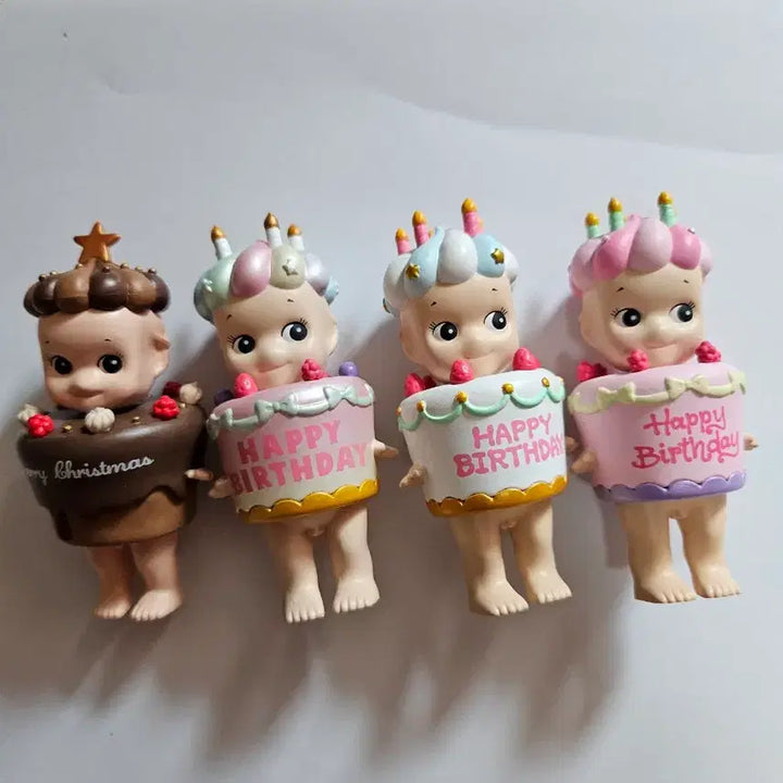 [BUNJANG] Sonny Angel Cake Series Complete Set (Includes Secret) / 소니엔젤 케이크 시크릿 포함  4종 판매