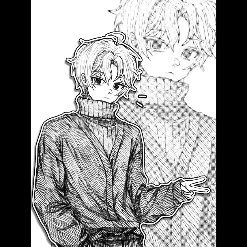 [BUNJANG] Custom Hand-Drawn Commission: Single/Couple Bust/Half-Body, Sketch Style / 손그림 무컨펌 커미션 1인 2인 페어 흉상 반신 낙서 낙퀄 무채색 흑백