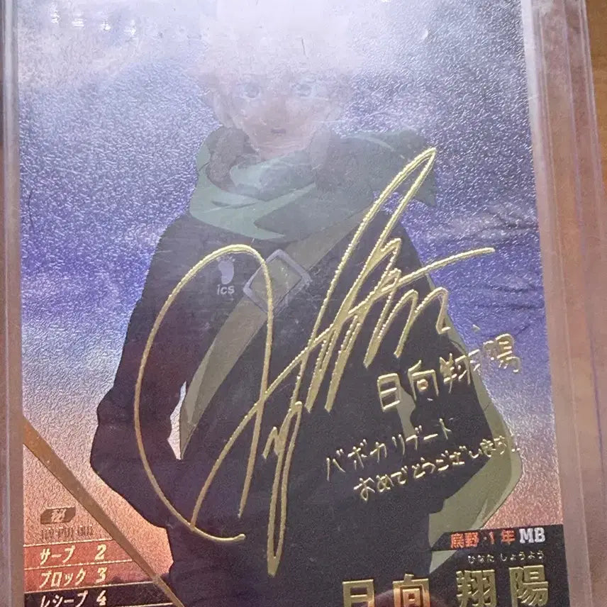[BUNJANG] Haikyuu!! Karasuno High School Hinata Shoyo Autographed Card (Break Set) / (슬리브 탑로더) 하이큐 바보카 break 브레이크 쓰레기통의 결전 신 일러 히나타 쇼요 싸인 카드 hv-p01-001