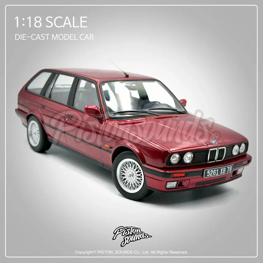 [BUNJANG] NOREV 1:18 Scale BMW 325i E30 Touring Red Die-cast Model / NOREV 노레브 1:18스케일 BMW 325i E30 투어링 레드 올드카 다이캐스트