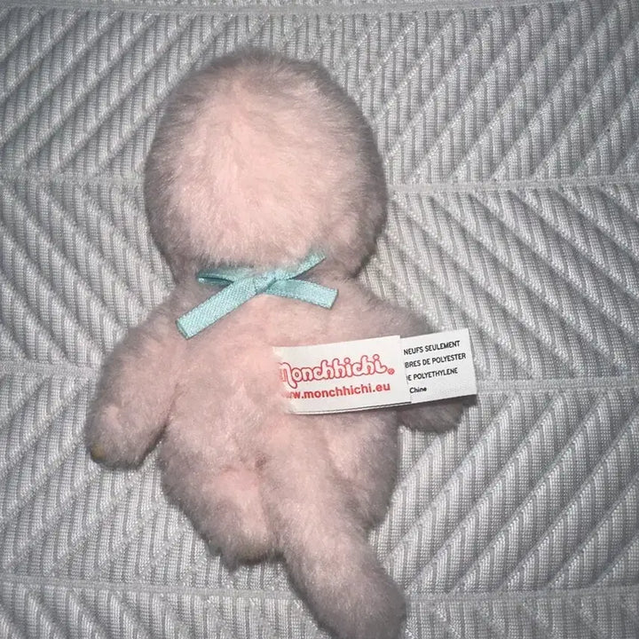 [BUNJANG] Monchhichi Colors Pink Mascot Doll Keychain / 몬치치 컬러즈 핑크 연핑크 마스코트 인형 키링