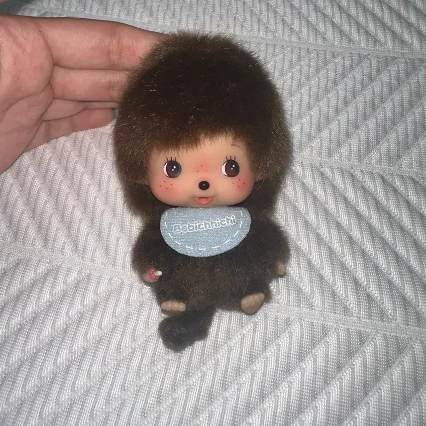 [BUNJANG] Monchhichi Bebichhichi Big Head Boy Mascot Doll Keychain / 몬치치 베비치치 빅헤드 남아 남자아이 마스코트 인형 키링