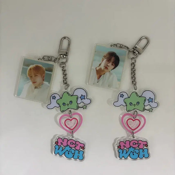 [BUNJANG] NCT WISH Yushi Riku Wish Acrylic Keychain Bundle Set / NCT WISH 유우시 리쿠 Wish 아크릴 키링