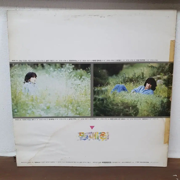 [BUNJANG] Myunghye Won 1st Album (The Time We Cannot Meet) LP 1987 / 명혜원 1집 (만날 수 없는 시간) LP 1987 지구레코드