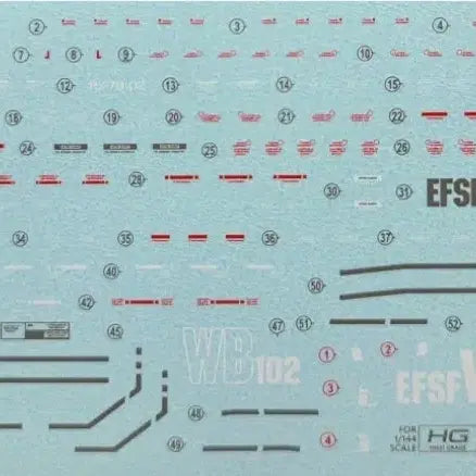 [BUNJANG] HG The Origin Gundam &amp; Zaku II "Red Comet" Decal &amp; Option Parts Set / HG) 디오리진 건담, 자쿠(붉은 혜성) 024 / 026 데칼+옵션파츠