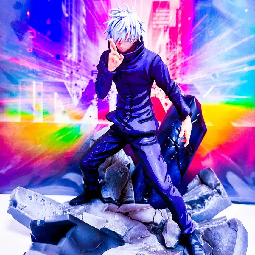 [BUNJANG] Gojo Satoru Repaint 2D Anime Style Figure (Jujutsu Kaisen) / 고죠 사토루 피규어 주술회전 리페인팅 팝업 스탠드 아티스트 애니도색 리페인트 2D 모델링 특전 피겨 명암도색 넨도 레진 룩업 아트웍스 2D애니도색리페인트 전시관 피규어