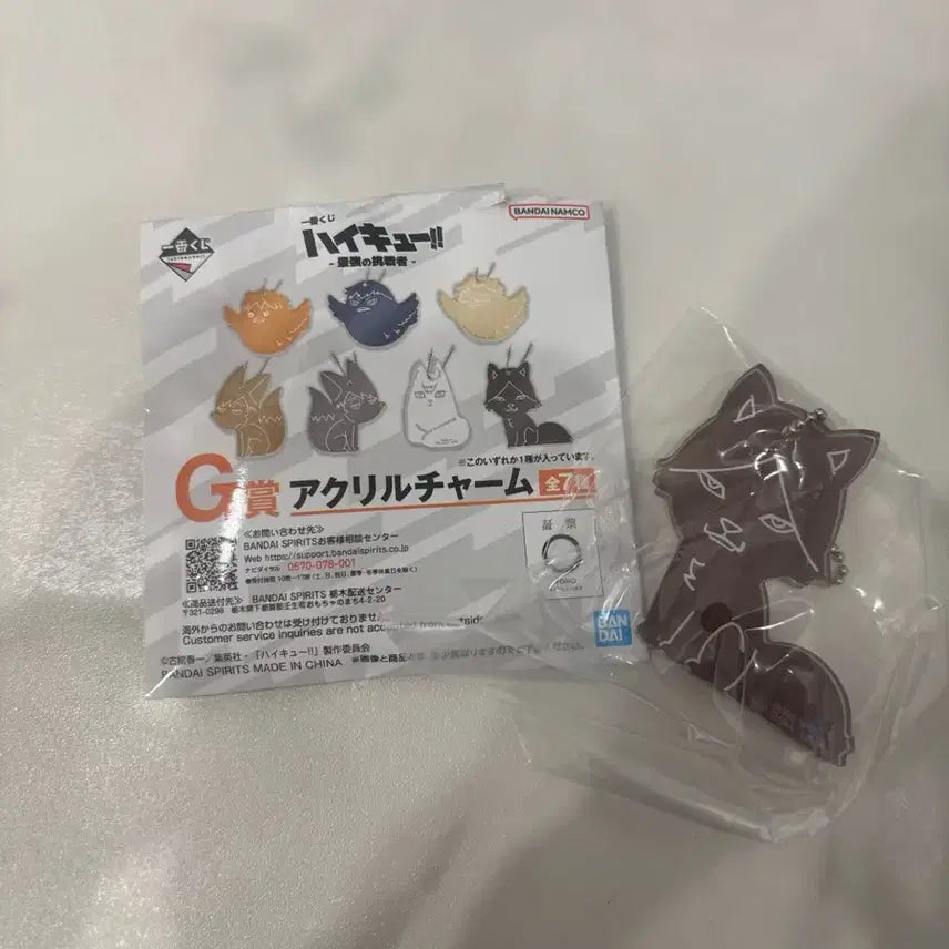 [BUNJANG] Haikyu!! Ichiban Kuji Grade G Suna Acrylic Charm / 하이큐 이치방쿠지 G상 스나