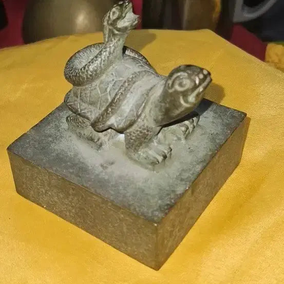 [BUNJANG] Large Bronze Hyunmu (Turtle and Snake) Seal / 청동 현무(거북과 뱀)뉴 대형 관인